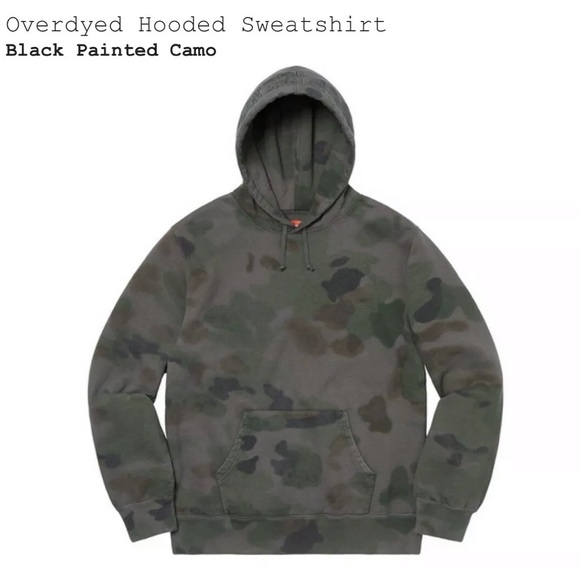 supreme overdyed hoodie camo